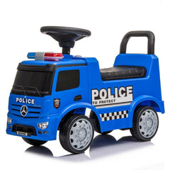 Mercedes-Benz Police Polizei Rutschauto LED Rutscher Kinderauto Hupe