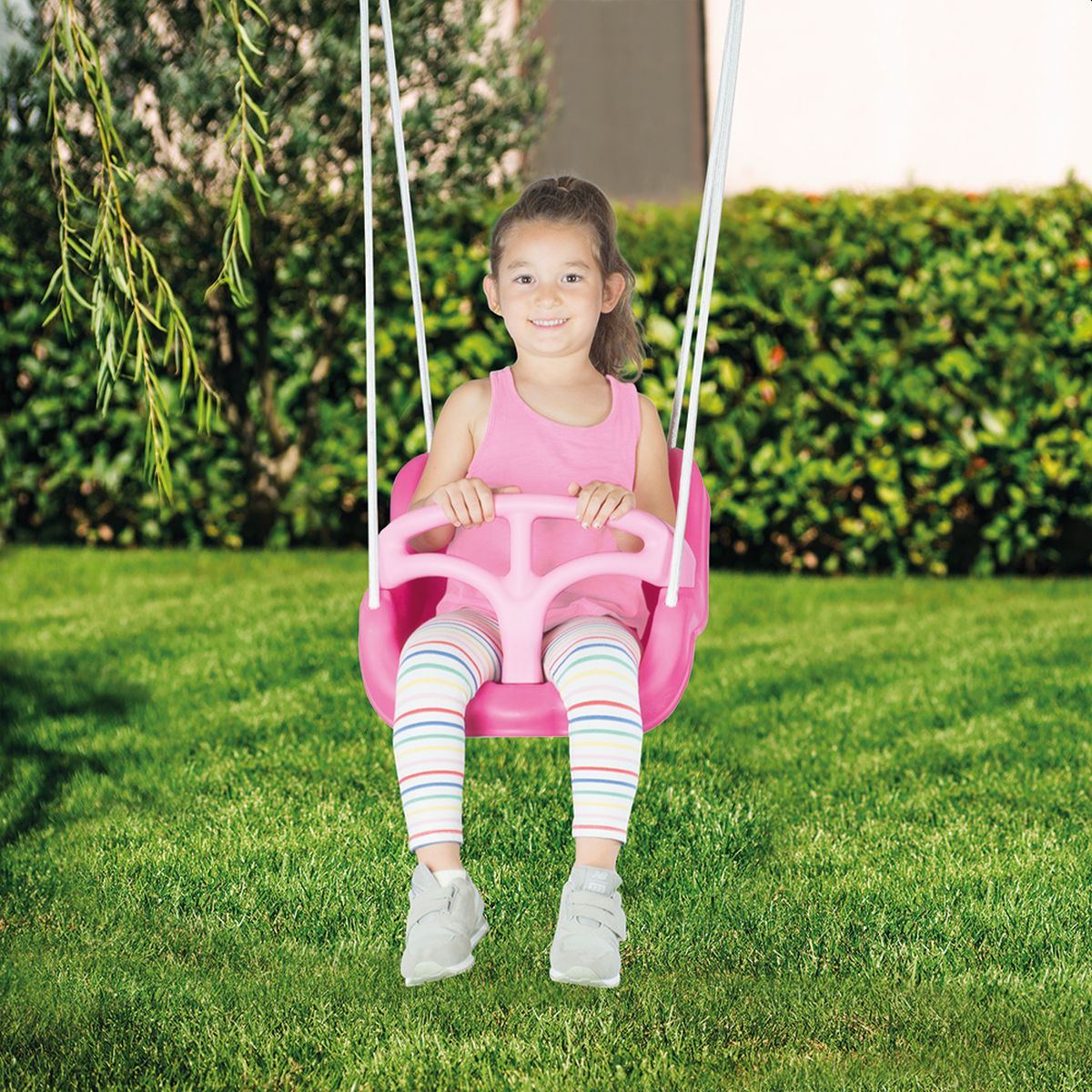 Unicorn Einhorn Babyschaukel Sicherheitsschaukel mit hoher Rückenlehne extra Sicherheitsgurt