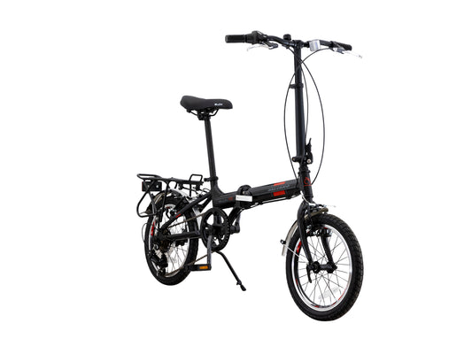 16" Aluminium Faltrad Klapp Fahrrad 16 Zoll Klapprad Foldrider Shimano 6 Gang 221