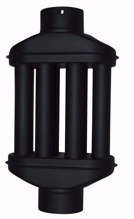 Abgaswärmetauscher 130mm Warmlufttauscher 6 Rohre Kaminrohr Rauchrohr Rauchgaskühler Abgasrohr Ofenrohr